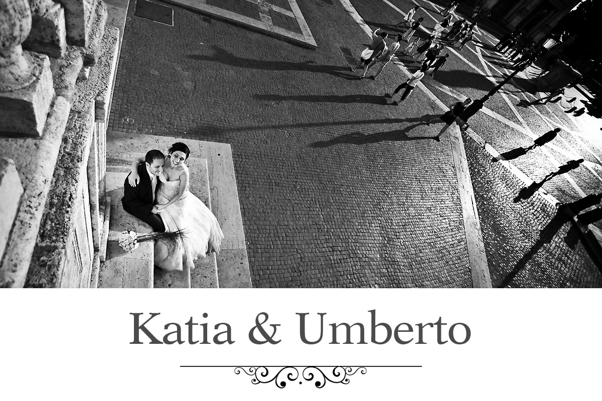 Fotografo di Matrimonio | Matrimonio di Katia e Umberto celebrato nella Chiesa di Santo Stefano Rotondo al Celio e festeggiato a Villa le Palme. Fotografie di Stefano Gruppo e Daniele Patriarca.