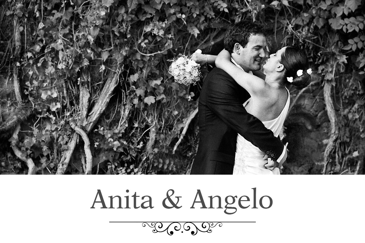 Fotografo di Matrimonio | Matrimonio di Anita e Angelo celebrato nella chiesa di Santa Sabina all''Aventino e festeggiato a Villa dei Quintili a Roma. Fotografie di Stefano Gruppo e Luciano Zanecchia.